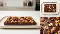 Tavoletta di cioccolato fatta in casa: pronta in pochi minuti, con frutta secca e Nutella