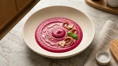 Purè di barbabietola vellutato: un contorno colorato con pochi ingredienti