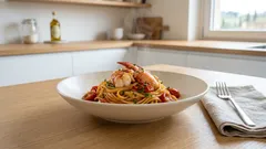 Linguine all’astice con pomodorini: il trucco per un sugo lucido e veloce