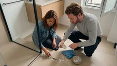 Come sbiancare le fughe delle piastrelle con bicarbonato e aceto, senza rovinarle