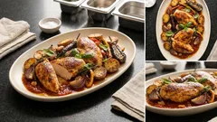 Pollo al forno con pomodoro e verdure arrosto: una teglia unica per una cena semplice e saporita