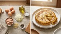Tortilla di tonno in padella: la frittata di dispensa che resta morbida al centro